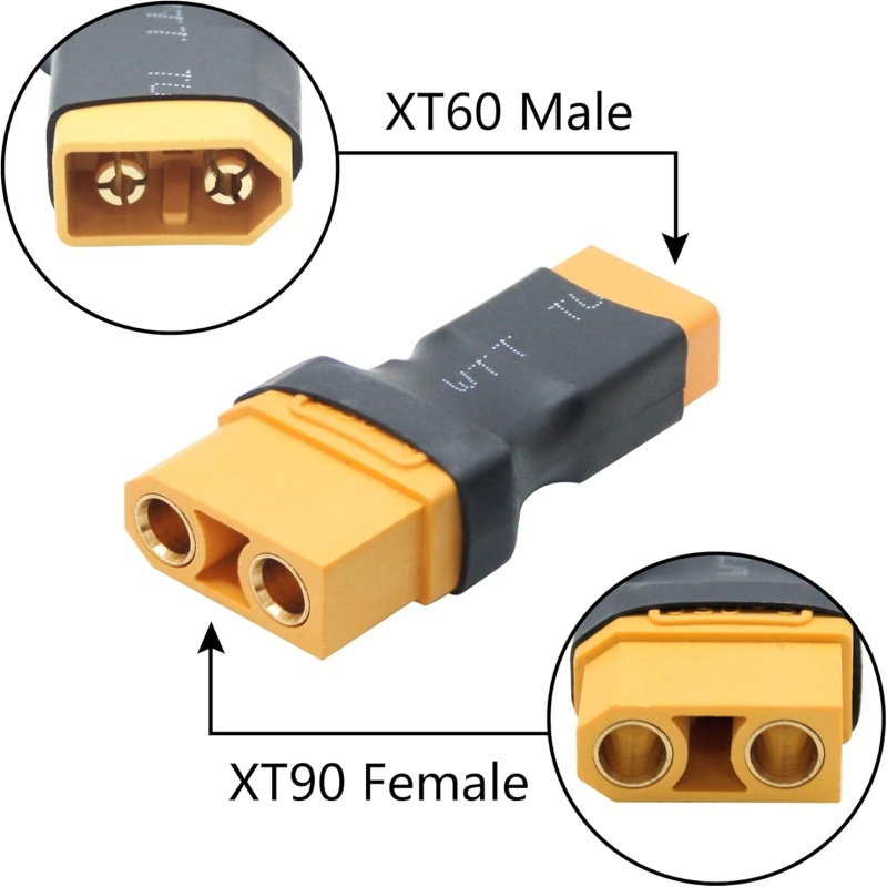2 sztuki adaptera XT90 na XT60 – Drone Battery Adapter recenzja i cena